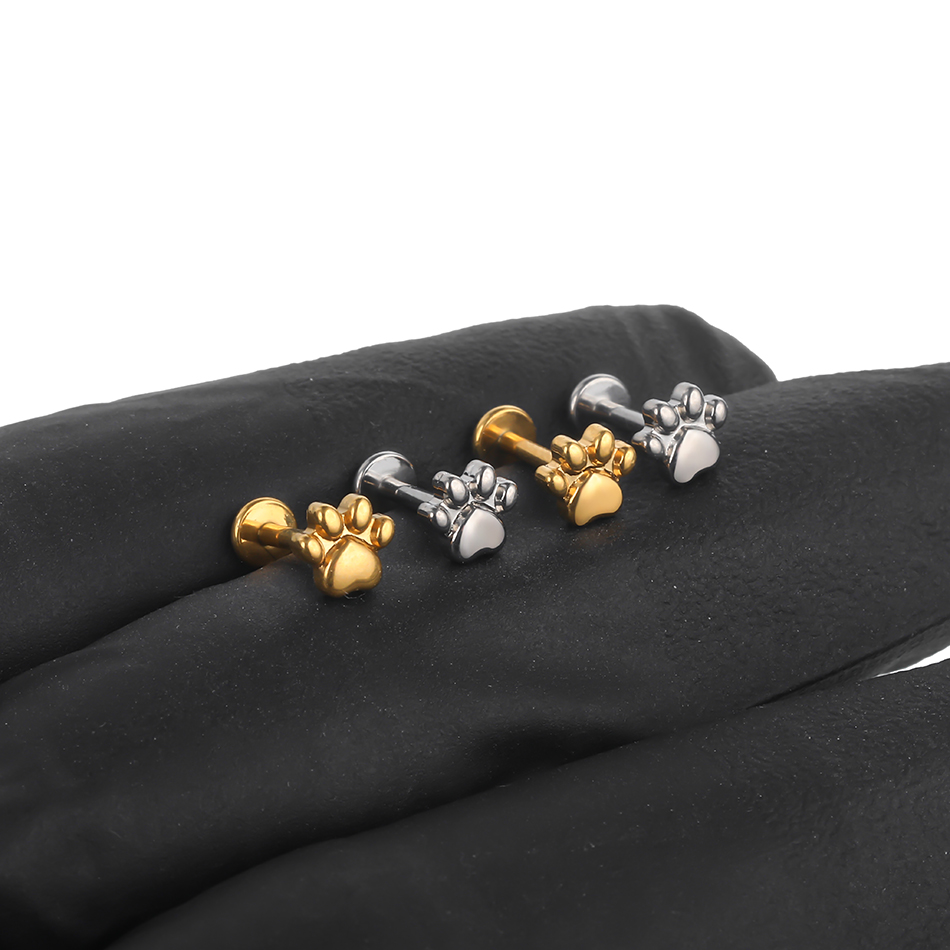 インプラントグレードのチタンポープリントイヤリング,めねじ付 - Body Jewelry Implant Grade のレビューと価格