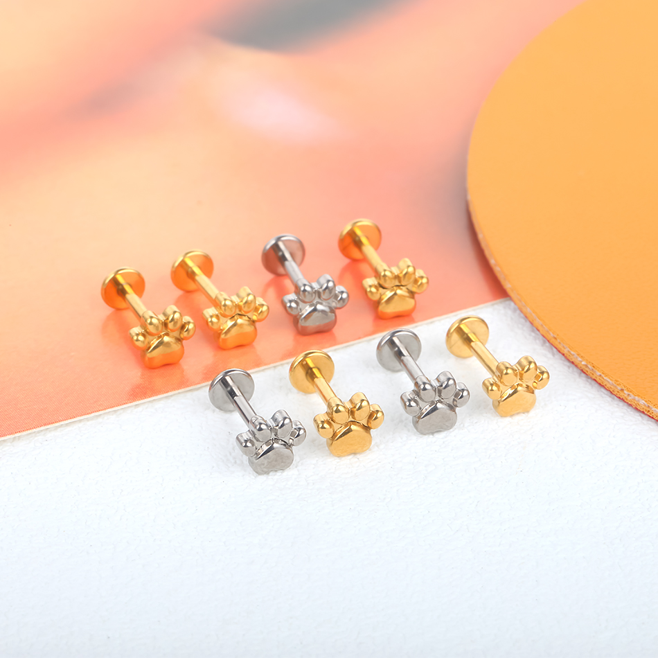 インプラントグレードのチタンポープリントイヤリング,めねじ付 - Body Jewelry Implant Grade のレビューと価格