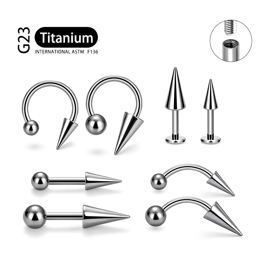 1 個インプラントグレード F136 チタンゴシックスパイク - Body Jewelry Implant Grade のレビューと価格