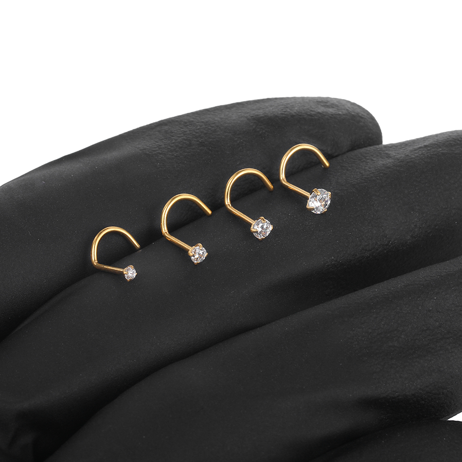 1/5個入り インプラントグレード チタン製 プロングジルコ - Body Jewelry Implant Grade のレビューと価格
