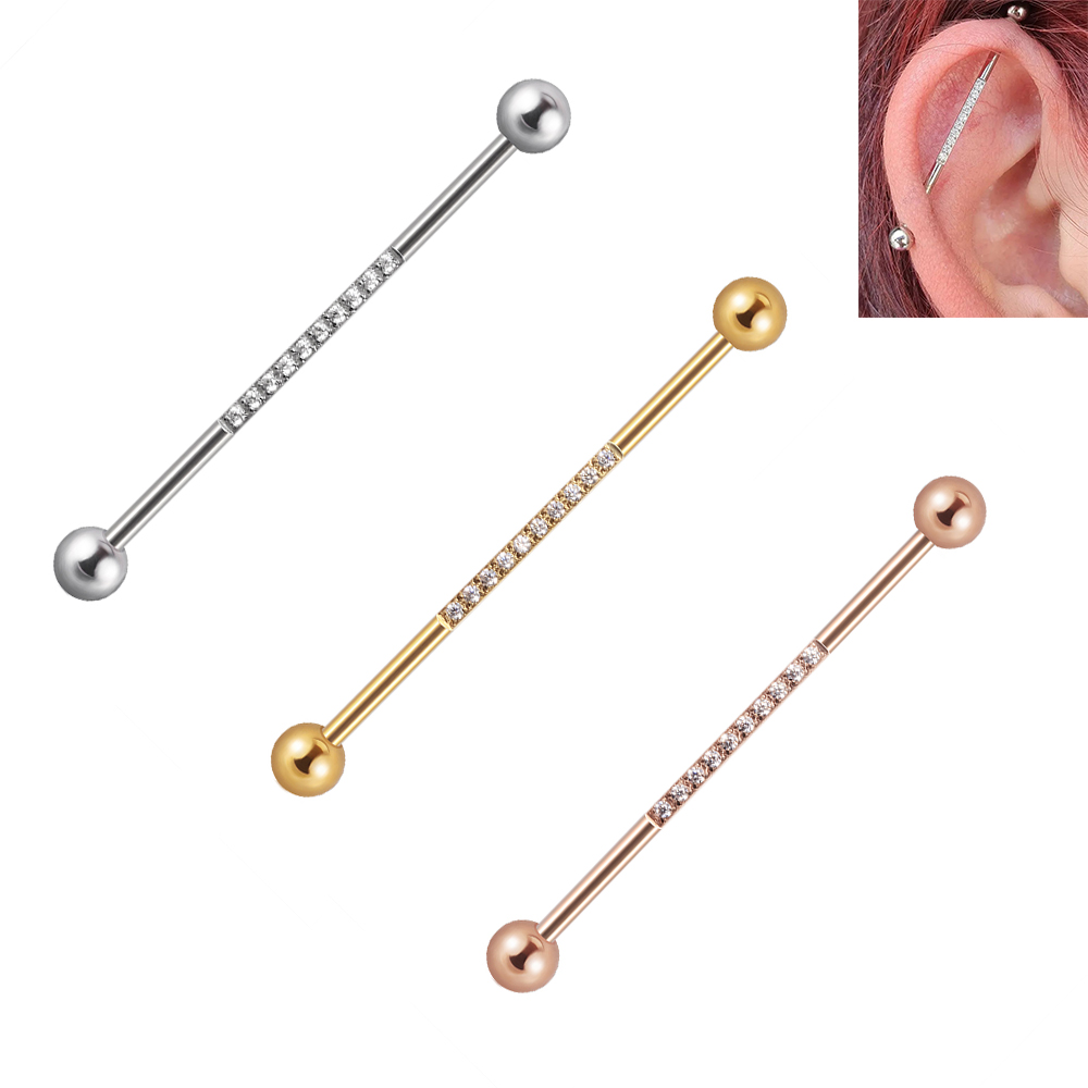 1/3 個ステンレス鋼工業用バーベルロングブリッジマイクロ挿 - Industrial Barbell Long のレビューと価格